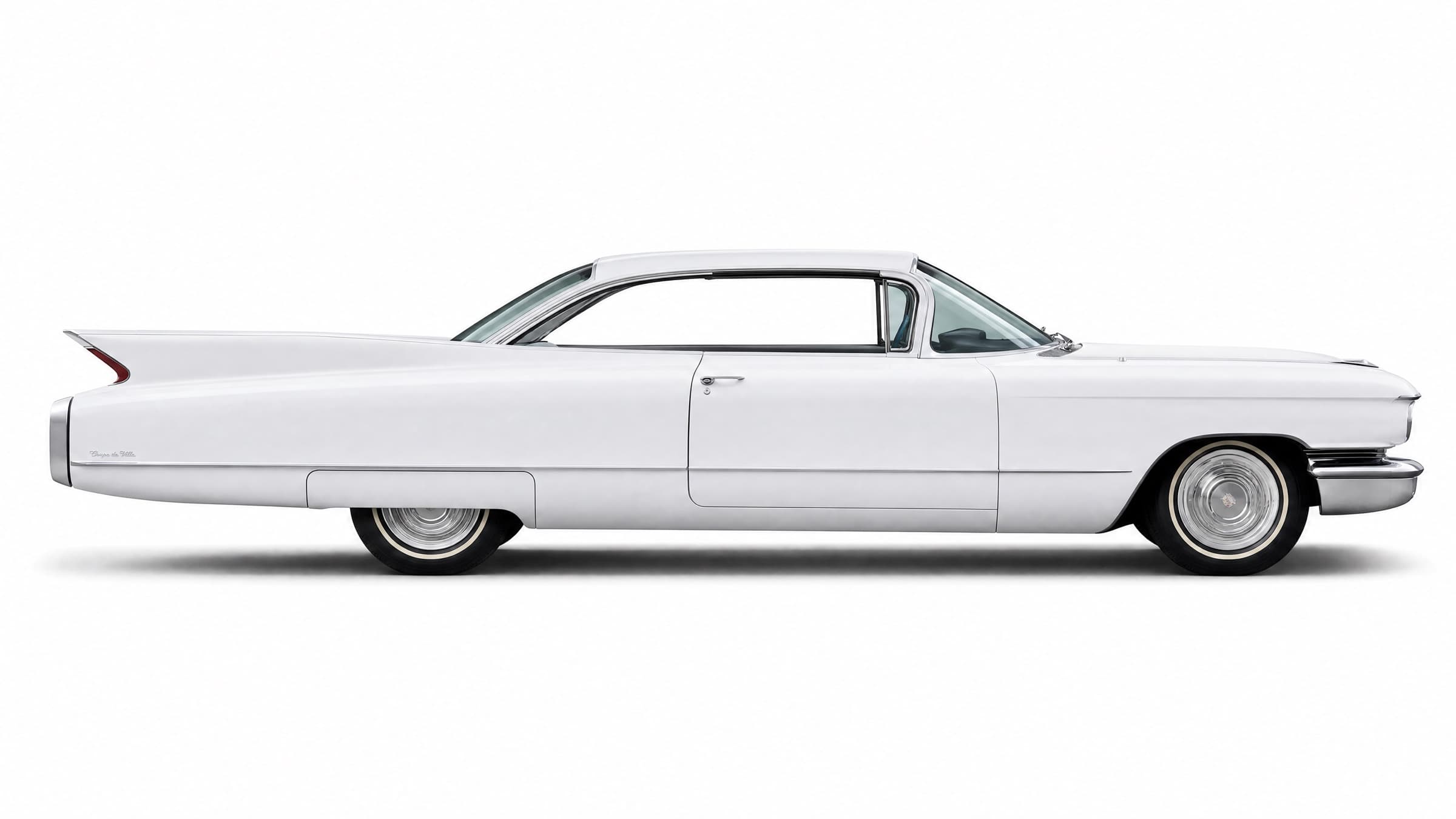 1960 Cadillac Coupe deVille in der Seitenansicht